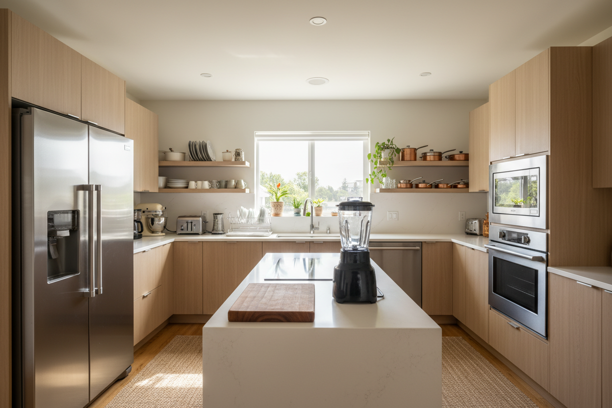 Full Kitchen Room with Equipment